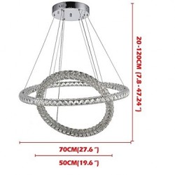 Modern Chandelier LED Lighting Indoor Fashion Ceiling Pendant Lights Chandeliers Dimmable Lighting Fixtures with Remote Control