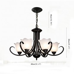Chandelier Traditional/Classic Vintage Retro Country Others Feature for LED Candle Style MetalLiving Room Bedroom Dining Room Study