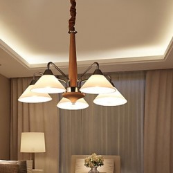 5 Light Modern/Contemporary Chandelier for Study Room/Office, Dining Room, Bedroom, Living Room