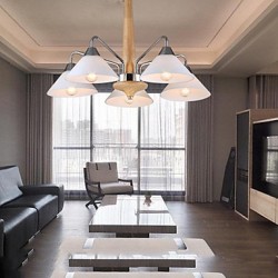5 Light Modern/Contemporary Chandelier for Study Room/Office, Dining Room, Bedroom, Living Room