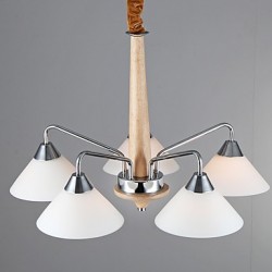 5 Light Modern/Contemporary Chandelier for Study Room/Office, Dining Room, Bedroom, Living Room