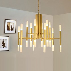 Led Chandelier Modern/Contemporary Painting Feature Gold White LED Designers Pendant Light Living Room Bedroom Study Room/Office Led G4 Bulb Included