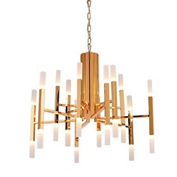 Led Chandelier Modern/Contemporary Painting Feature Gold White LED Designers Pendant Light Living Room Bedroom Study Room/Office Led G4 Bulb Included