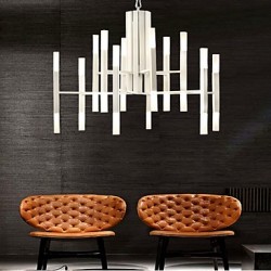 Led Chandelier Modern/Contemporary Painting Feature Gold White LED Designers Pendant Light Living Room Bedroom Study Room/Office Led G4 Bulb Included