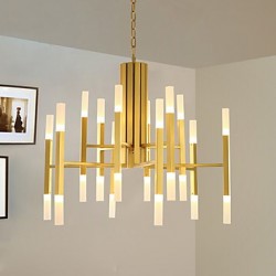 Led Chandelier Modern/Contemporary Painting Feature Gold White LED Designers Pendant Light Living Room Bedroom Study Room/Office Led G4 Bulb Included