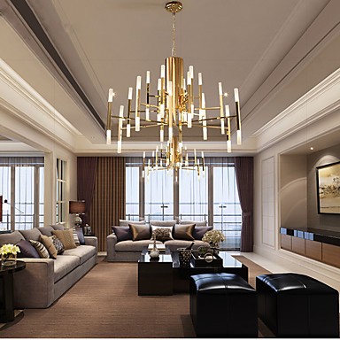 living chandelier feature light modern led gold pendant g4 bulb designers included contemporary study bedroom office painting kg weight lighting