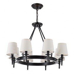 8 Lights Flush Mounted Fixture Chandelier One Light Two Style Modern/Contemporary Traditional/Classic Rustic Painting