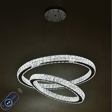 Modern Designer LED Lamp Hanging Lamp Living Room Ceiling Light incl Remote