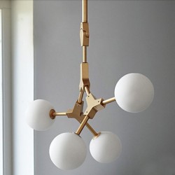 Traditional/Classic Painting Feature for Mini Style Wood/BambooLiving Room / Bedroom / Dining Room / Study 40W Pendant Light