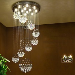 LED Crystal Ceiling Pendant Lights Modern Chandeliers Home Hanging LED Lighting Chandelier Lamps Fixtures