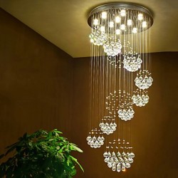LED Crystal Ceiling Pendant Lights Modern Chandeliers Home Hanging LED Lighting Chandelier Lamps Fixtures