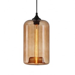 Bottle Design Pendant 1 Light Minimalist Iron Painting