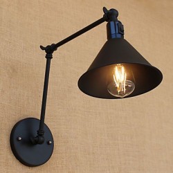 60 E26/E27 Country Retro Painting Feature for Mini Style Swing Arm Eye Protection Downlight Swing Arm Lights