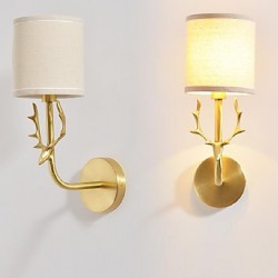 AC110 40W E12/E14 Simple Vintage Traditional/Classic Brass Feature for Mini Style ,Ambient Light Wall Sconces Wall Light