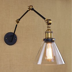 40W E26/E27 Simple Vintage Country Retro Painting Feature for Swing Arm Bulb Included Eye Protection,Ambient Light
