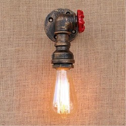 40W E27 Nostalgia Simple Water Pipe Decorative Small Wall Lamp Wall Light
