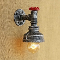 40W E26/E27 Country Retro Painting Feature for Bulb Included,Ambient Light Wall Sconces Wall Light