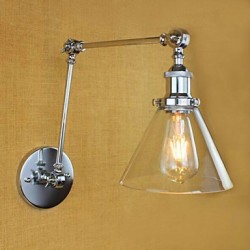 40w E26/E27 Country Retro Electroplated Feature for Mini Style Bulb Included Eye Protection Swing Arm Lights