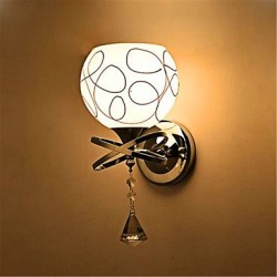 Hotel Led Bedroom Bedside Lamp Modern Mnimalist Glass Wall Lamp