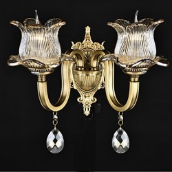 60 E12/E14 Rustic/Lodge Brass Feature for Mini Style ,Uplight Wall Sconces Wall Light
