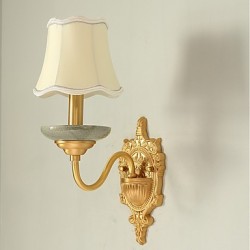 E12/E14 Simple Country Traditional/Classic Brass Feature for Mini Style Bulb Included,Uplight Wall Sconces Wall Light