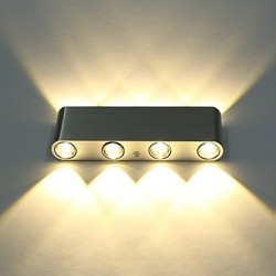 Hot Sell Modern 8W LED Wall Sconce Light Fixture Indoor Hallway Wall Lamp Aluminum Decorative Lighting LED Integrated