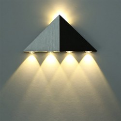 Modern Triangle 5W LED Wall Sconce Light Fixture Indoor Hallway Up Down Wall Lamp Spot Light Aluminum Decorative Lighting for Studio Restauran