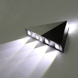 Modern Triangle 5W LED Wall Sconce Light Fixture Indoor Hallway Up Down Wall Lamp Spot Light Aluminum Decorative Lighting for Studio Restauran