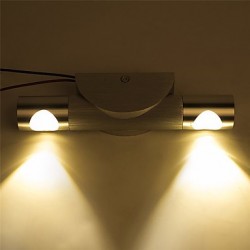 Modern LED Wall Sconce Light Angle-adjustable Decorative Spot Lights For Home Studio Hall Porch Corridor Bedside Bedroom 6W(2x3W)
