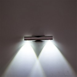 Modern LED Wall Sconce Light Angle-adjustable Decorative Spot Lights For Home Studio Hall Porch Corridor Bedside Bedroom 6W(2x3W)