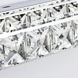 34.3Inch Long High Quality 23W LED Mirror Lamp Bathroom Lights 100-240V Metal and Crystal Wall Light