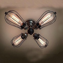 MAX 40W Vintage Mini Style / Bulb Included Painting Metal Flush Mount Living Room / Bedroom / Dining Room / Study Room/Office