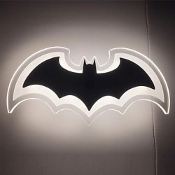 Modern Acrylic Bat Wall Light Bedside Lamp LED Wall Sconces Corridor Lights AC85-265V