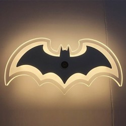 Modern Acrylic Bat Wall Light Bedside Lamp LED Wall Sconces Corridor Lights AC85-265V