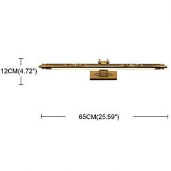 Mirror front Light 65CM/25.59Inch 8 LED Integrated Modern/Comtemporary Country Electroplated Feature for LED Bulb Included