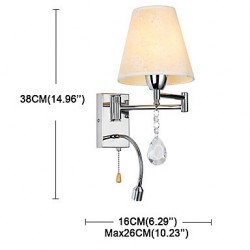 Wall Lamp for Bedroom Reading Lamp Fabric Lamp