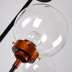 Modern Creative Personality Wrought Iron Chandelier, Restoring Ancient Ways Glass Ball Molecular Magic Beans Droplight