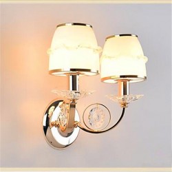 10 E14 Modern/Contemporary Electroplated Feature for Crystal LED Swing Arm Eye Protection,Ambient Light LED Wall LightsWall