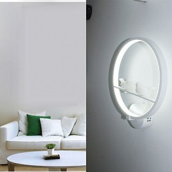 The Bedroom Wall Lamp Bedside Lamp And Creative Personality Of Modern Minimalist Circular Stairs LED Corridor Wall Lamp