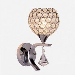 Max 60W E26/E27 Crystal Modern/Contemporary Electroplated Feature for Crystal Ambient Light Wall Sconces Wall Light