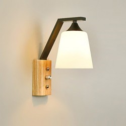 E27 Simple Country Feature for Eye ProtectionAmbient Light Wall Sconces Wall Light New Chinese Modern Minimalist Creative Bedroom Bedside