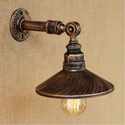 40W E27 Industrial Style Nordic Water Pipe Wall Lamp Wall Light-Brown Ancient