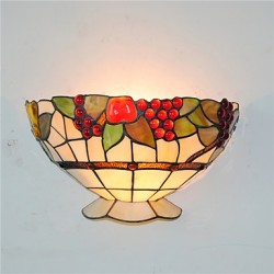 30cm Retro Country Wall Lights Glass Shade Living Room Bedroom Restaurant Cafe Bar Wall Sconces