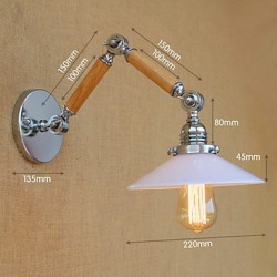 4w E26/E27 Modern/Contemporary Chrome Feature for LED / Swing Arm / Bulb Included,Ambient Light Swing Arm Lights Wall Light