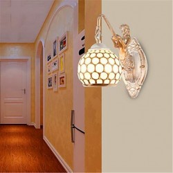 Simple European Style Wall Lamp Retro Pastoral Bedroom Bedside Balcony Stairs Hallway Mirror Lamp