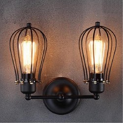 40W E26/E27 Retro Grapefruit American Village Iron Antique Restaurant Corridor Aisle Wall Lamp Wall Light