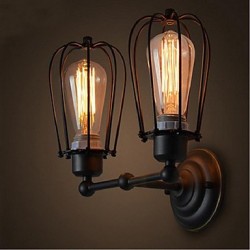 40W E26/E27 Retro Grapefruit American Village Iron Antique Restaurant Corridor Aisle Wall Lamp Wall Light