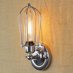 40W E26/E27 Simple Vintage Country Retro Electroplate Feature for Mini Style Bulb Included,Ambient Light Wall Sconces