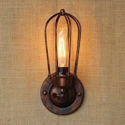 40W E26/E27 Simple Vintage Country Retro Electroplate Feature for Mini Style Bulb Included,Ambient Light Wall Sconces