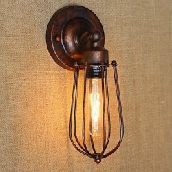 40W E26/E27 Simple Vintage Country Retro Electroplate Feature for Mini Style Bulb Included,Ambient Light Wall Sconces